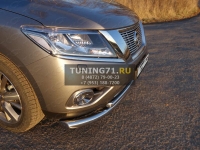 Решетка радиатора верхняя 12 мм Nissan Pathfinder 2014